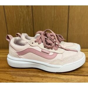 Vans Range EXP Kids Sneakers Size 13.5 Pink Lace Up Lightweight Athletic Shoes